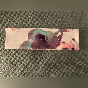 lululemon athletica Floral Wide Headband in Pink, Purple and Teal